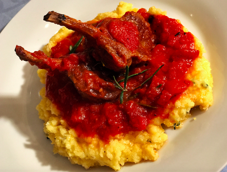 miel toscan cu rosii si mamaliga