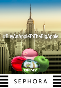 #buyanappletothebigapple dkny sephora